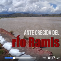 GOBIERNO REGIONAL REALIZA MONITOREO ANTE CRECIDA DEL RIO RAMIS