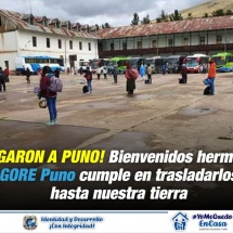 ¡LLEGARON A PUNO! HERMANOS PUNEÑOS VARADOS EN TARATA – TACNA