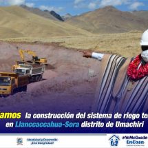 GOBIERNO REGIONAL PUNO REINICIA CONSTRUCCIÓN DEL SISTEMA DE RIEGO LLANCACAHUA-SORA EN DISTRITO DE UMACHIRI (MELGAR)