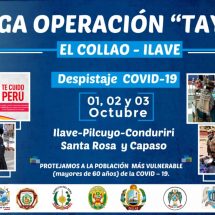 Nota de Prensa<br>OPERACIÓN TAYTA LLEGA A PROVINCIAS DE EL COLLAO, CHUCUITO Y YUNGUYO PARA SEGUIR PROTEGIENDO A POBLACIÓN VULNERABLE