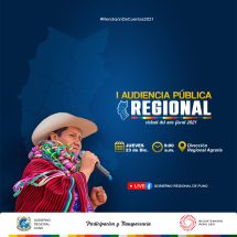 Nota de Prensa <hr> TODO LISTO PARA LA PRIMERA AUDIENCIA PÚBLICA REGIONAL VIRTUAL 2021