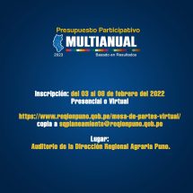 Nota de Prensa <hr> PRESUPUESTO PARTICIPATIVO MULTIANUAL 2023 POR LA PRIORIZACIÓN DE PROYECTOS Y OBRAS PARA EL DESARROLLO REGIONAL