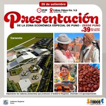 Nota de Prensa <hr> GORE PUNO PRESENTARÁ LA ZONA ECONÓMICA ESPECIAL ZEEDE – PUNO A 16 AÑOS DE SU CREACIÓN