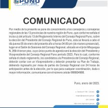 Comunicado para Consejeros 2023