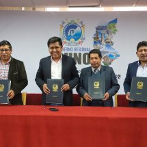 Nota de Prensa <hr> GOBIERNO REGIONAL Y MUNICIPALIDADES DISTRITALES DE PARATIA, SANTA LUCIA Y PALCA FIRMAN CONVENIO PARA FORTALECER INFRAESTRUCTURA VIA