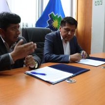 Nota de Prensa <hr> GOBIERNO REGIONAL PUNO Y MUNICIPALIDAD DE PHARA-SANDIA FIRMAN CONVENIO PARA MEJORAR INFRAESTRUCTURA EDUCATIVA