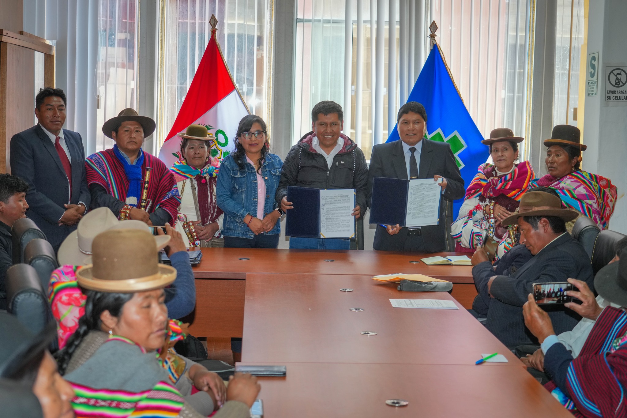 Nota de Prensa  FIRMA DE DOS CONVENIOS ENTRE GR PUNO Y LA MP DE HUANCANÉ